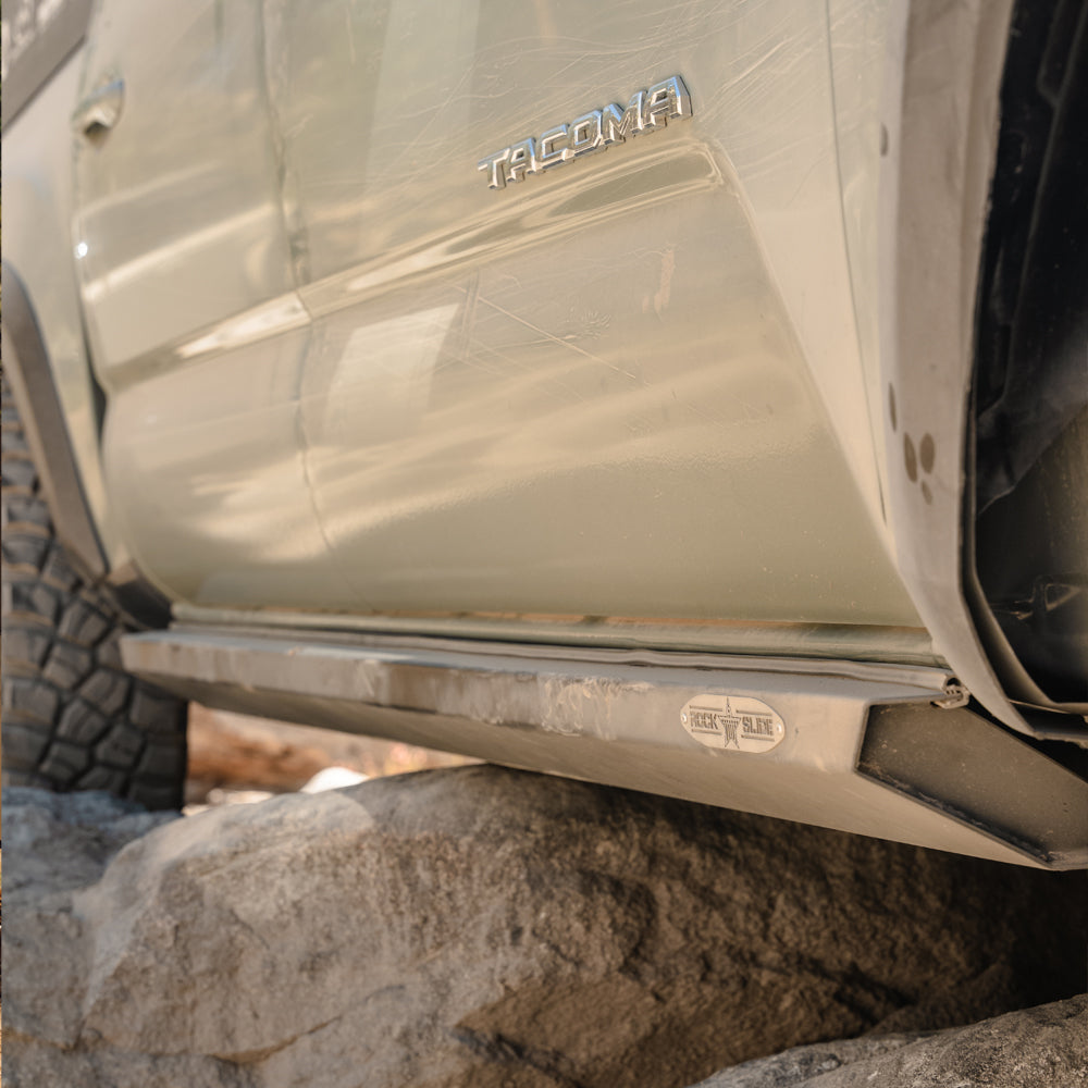 Tacoma Rock Sliders For 05-23 Toyota Tacoma Black Powdercoat Steel Rock Slide Engineering