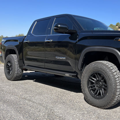 Tundra Rock Sliders For 22-24 Toyota Tundra Black Powdercoat Steel Rock Slide Engineering