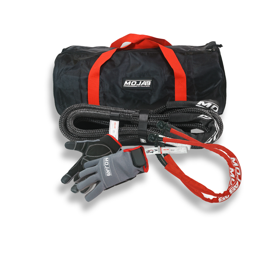 UTV/ATV Essential Recovery Kit ( 4 items + 3 storage bags+ 1 Velcro tape) *Lifetime Warranty