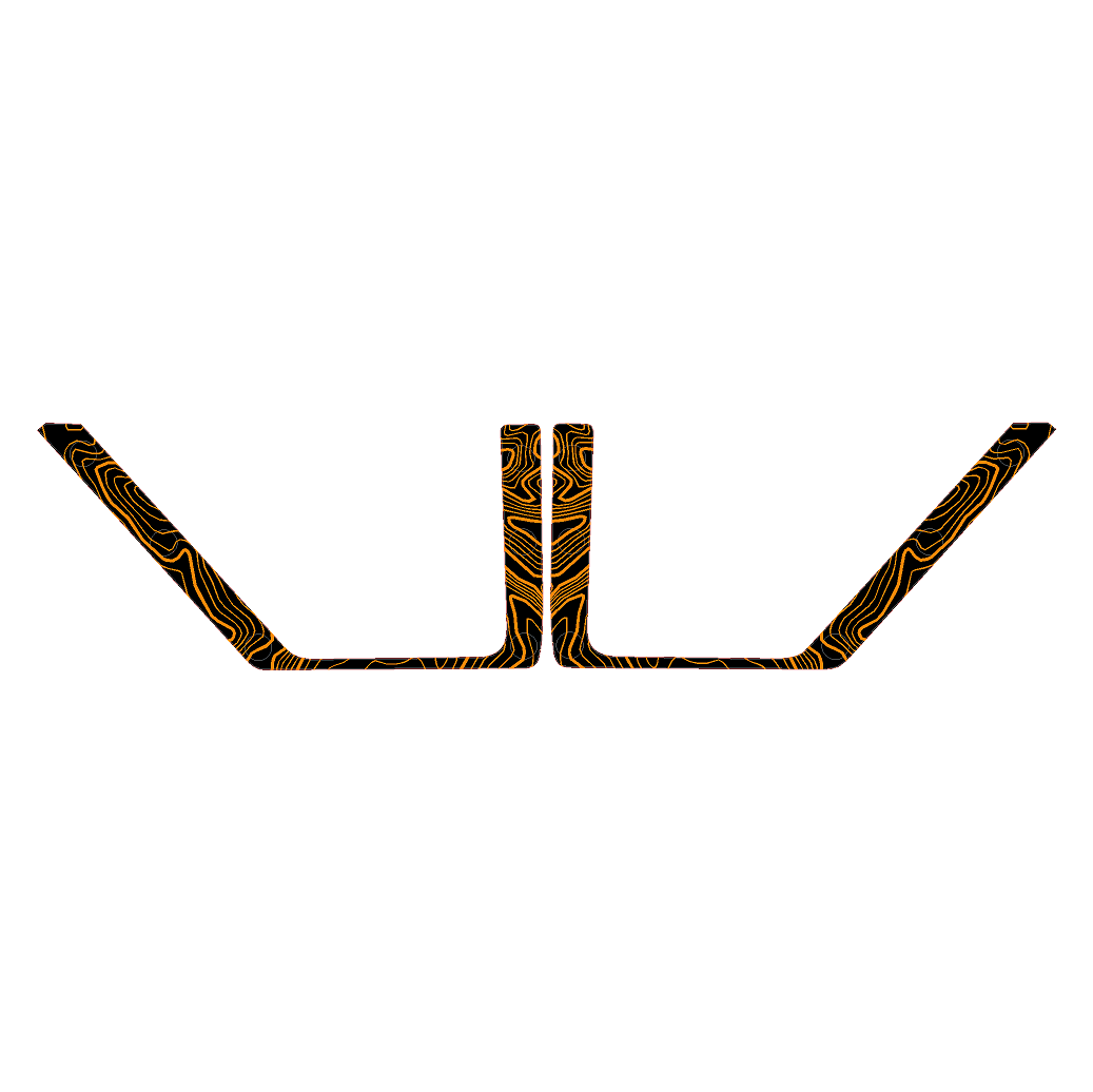 Topo Rear Door Net Trim Overlay Kit (Printed Series) - 2021+ Bronco