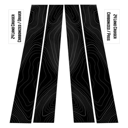 Topographic B Pillar Overlays - 2024+ Land Cruiser / GX 550