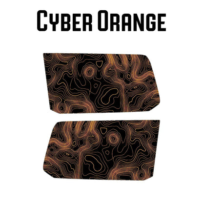 Topographic Rear Window Map Overlays - 2024+ Land Cruiser