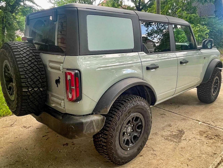 Stealth Paint Matched Side Window Overlays - 2021+ Bronco 4 Door
