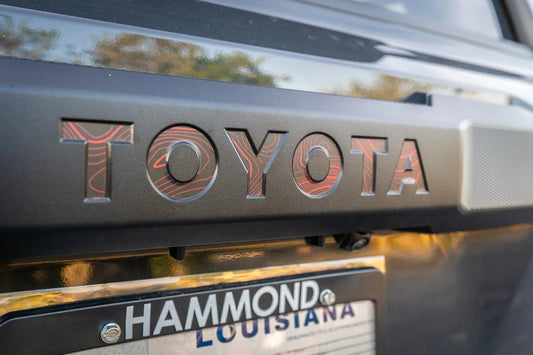 TOYOTA Topographic Rear Liftgate Emblem Inlays - 2025+ 4Runner