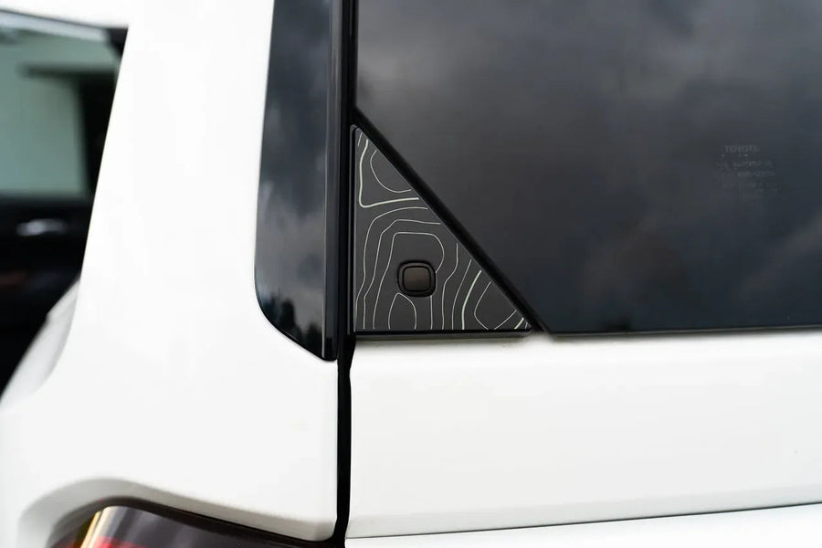 Topo Rear Glass Button Trim Overlay - 2024+ Land Cruiser / GX 550