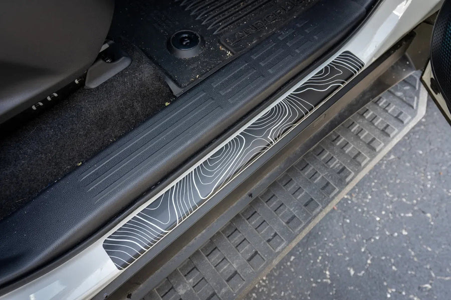 Topographic Door Sill Overlays / Protectors - 2024 Land Cruiser / GX 550