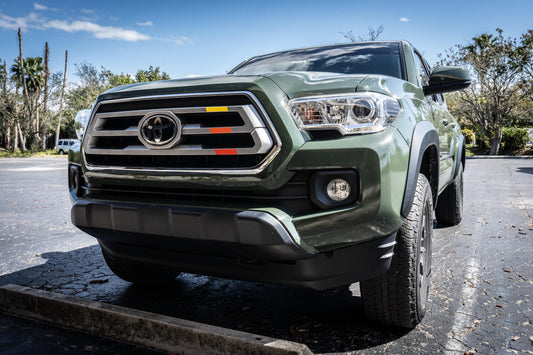 TRD Style Heritage Tri Bar Grille Overlays - 2016-2023 Tacoma