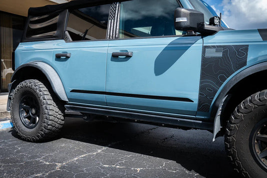 Solid Color Lower Door Spear Stripe Kit - 2021+ Bronco 4 Door