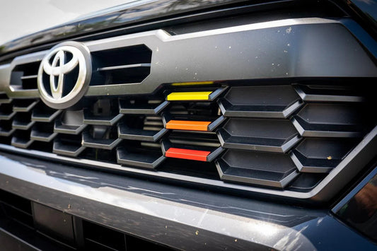TRD Style Heritage Grille Tri Bar Overlays - 2024+ Tacoma