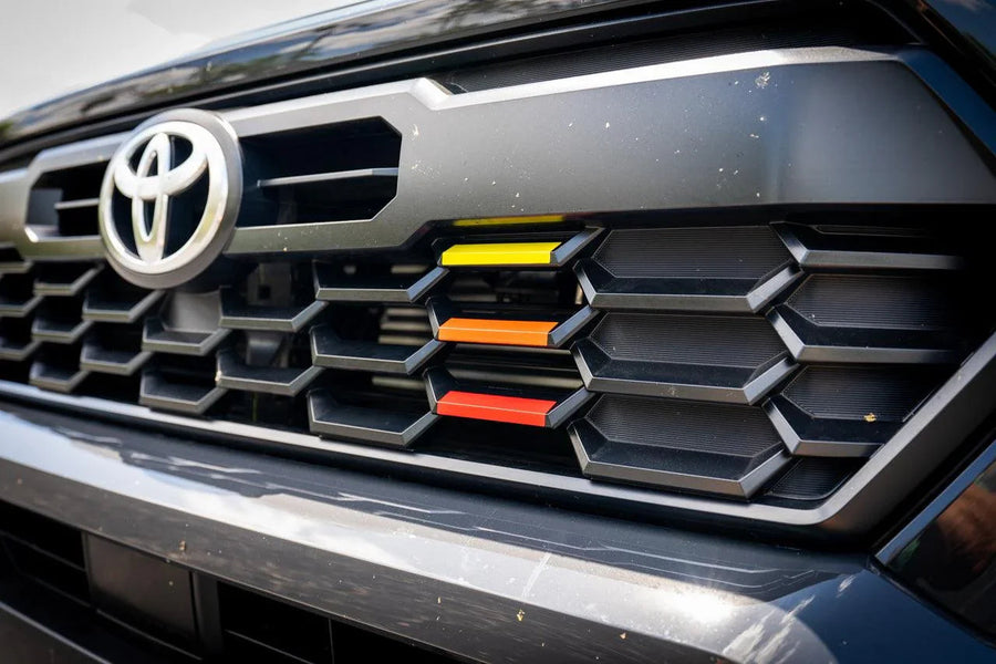 TRD Style Heritage Grille Tri Bar Overlays - 2024+ Tacoma