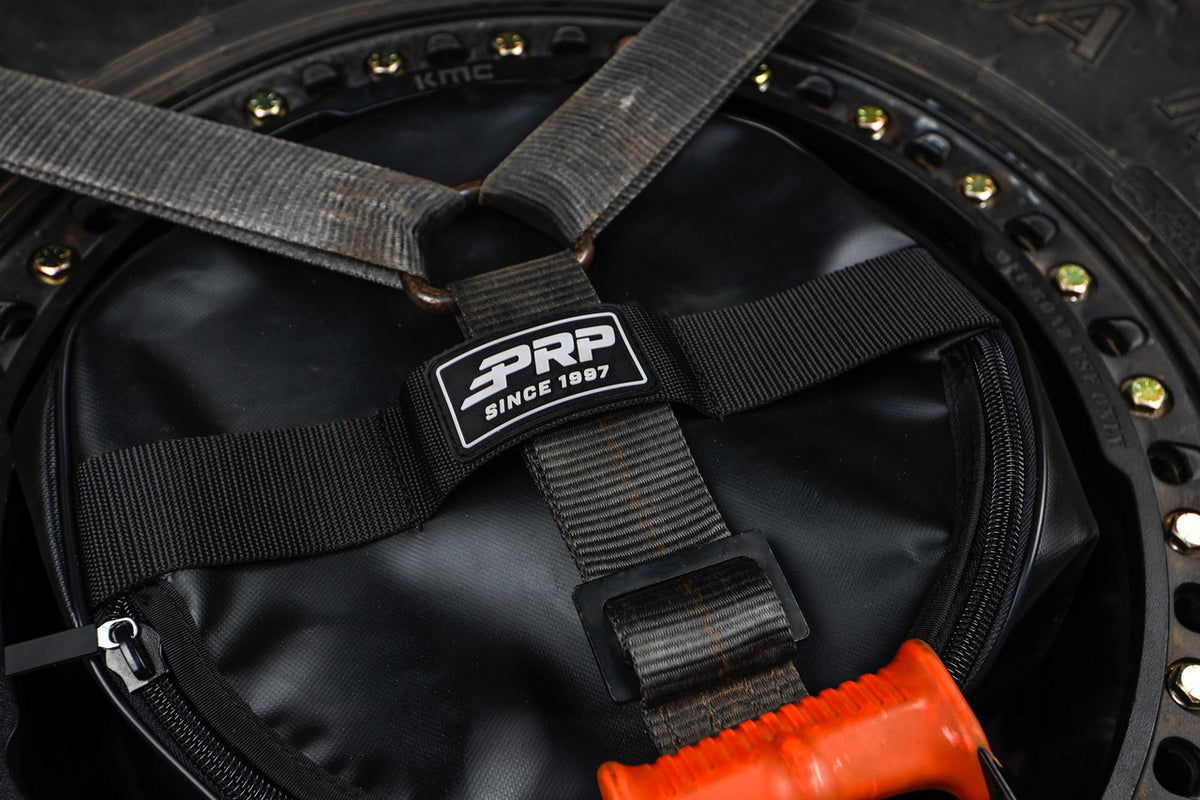 Spare Tire Storage Bag 8.5 x 13 Inch Black Vinyl Coated Nylon