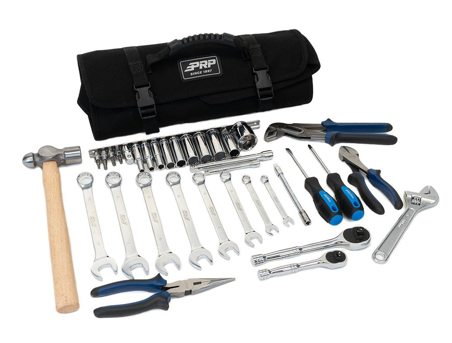 Can-Am Roll Up Tool Bag with 35pc Tool Kit - Default Title