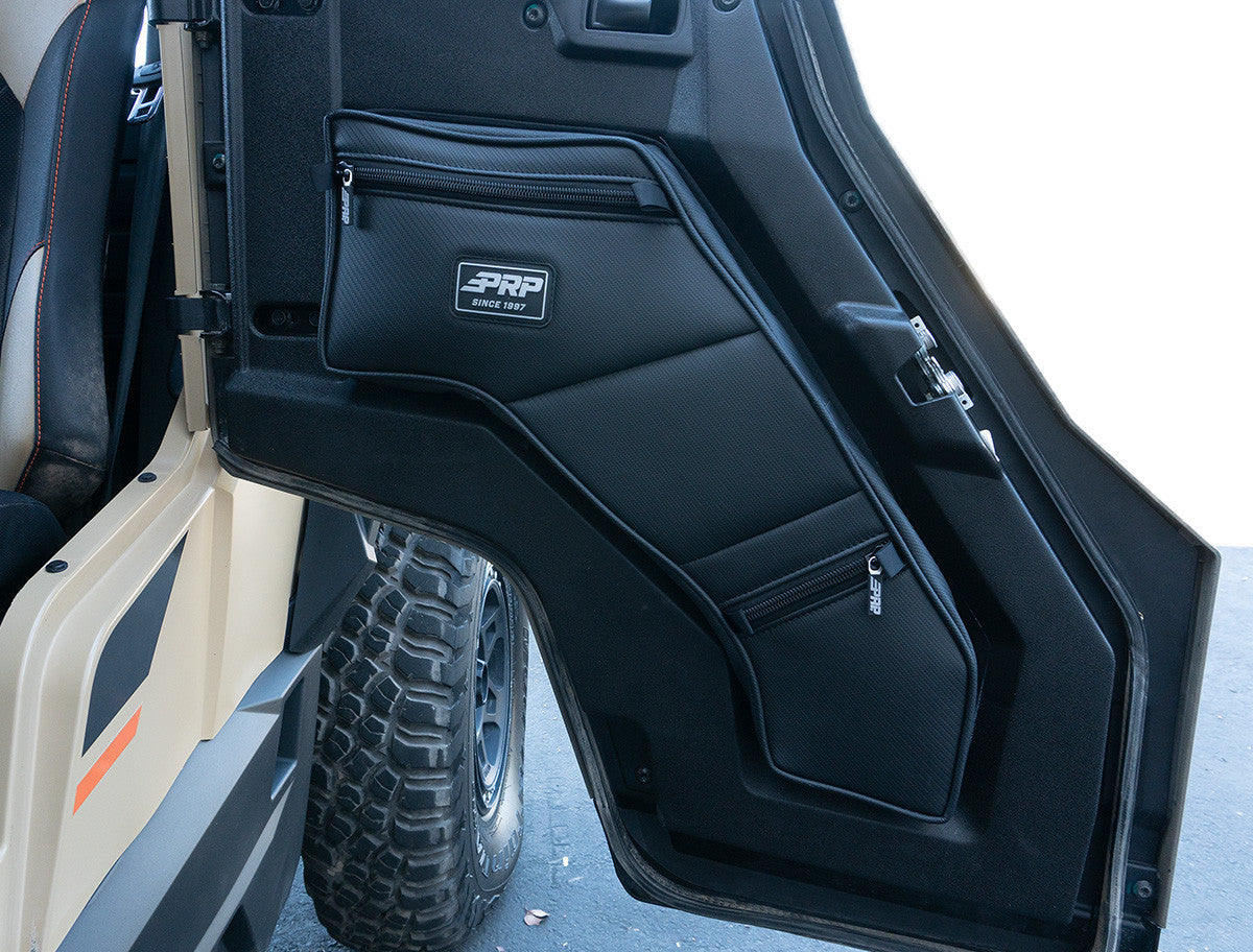 Rear Door Bags with Knee Pad for 16+ Polaris General Pair