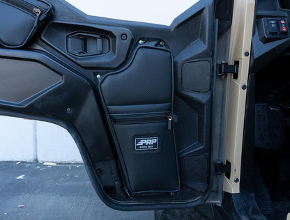 Front Lower Door Bags with Knee Pad for 16+ Polaris General Pair