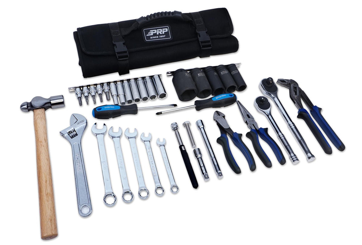 Kawasaki KRX Roll Up Tool Bag with 35pc Tool Kit - Default Title