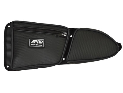 Front Door Bag with Knee Pad for Polaris RZR Driver Side Black PRP Seats