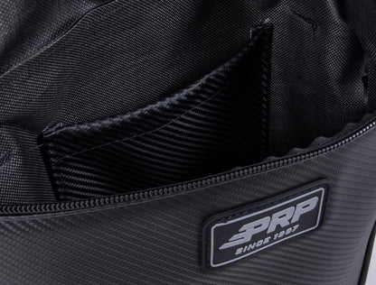 Front Door Bag with Knee Pad for Polaris RZR Driver Side Black PRP Seats