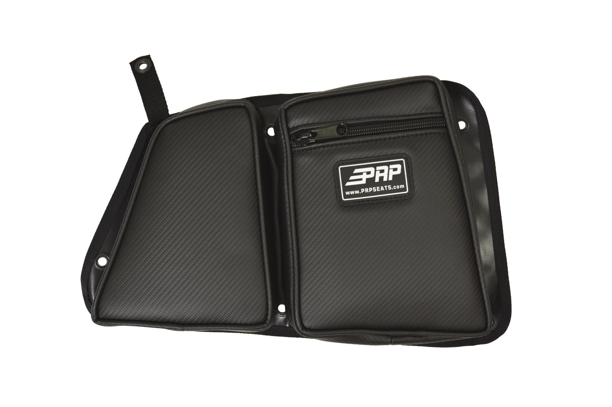 Rear Door Bag with Knee Pad for Polaris RZR Passenger Side Black PRP Seats