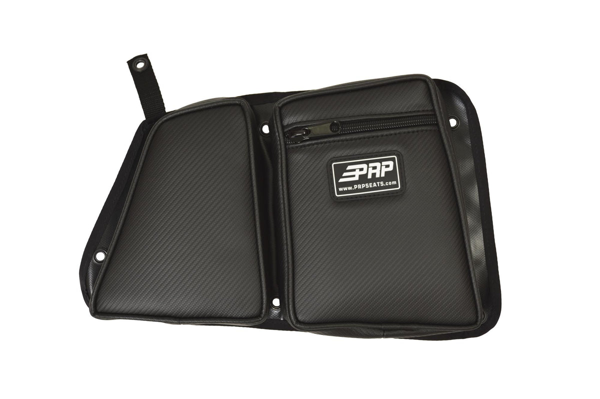 Rear Door Bag with Knee Pad for Polaris RZR Black