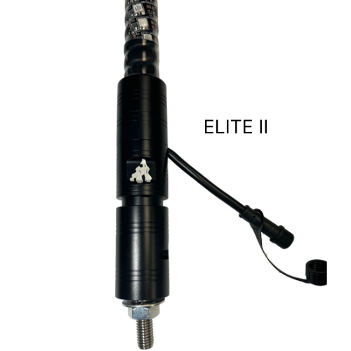 3' LED Whip Elite HD II Single Whip Magnetic Mount