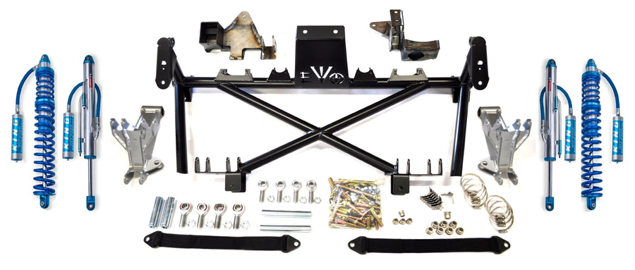 Jeep JK Rear Double Throw Down EVO Lever System With Coilover and Bypass 07-18 Wrangler JK EVO Manufacturing
