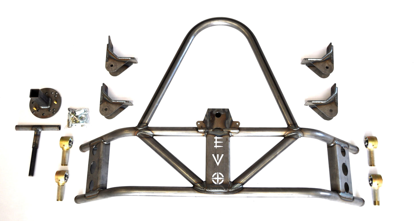 Jeep JK Rear Tire Carrier Armor Mounted 07-18 Wrangler JK Raw EVO Manufacturing