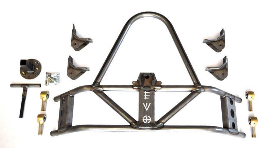 Jeep JK Rear Tire Carrier Armor Mounted 07-18 Wrangler JK Raw EVO Manufacturing