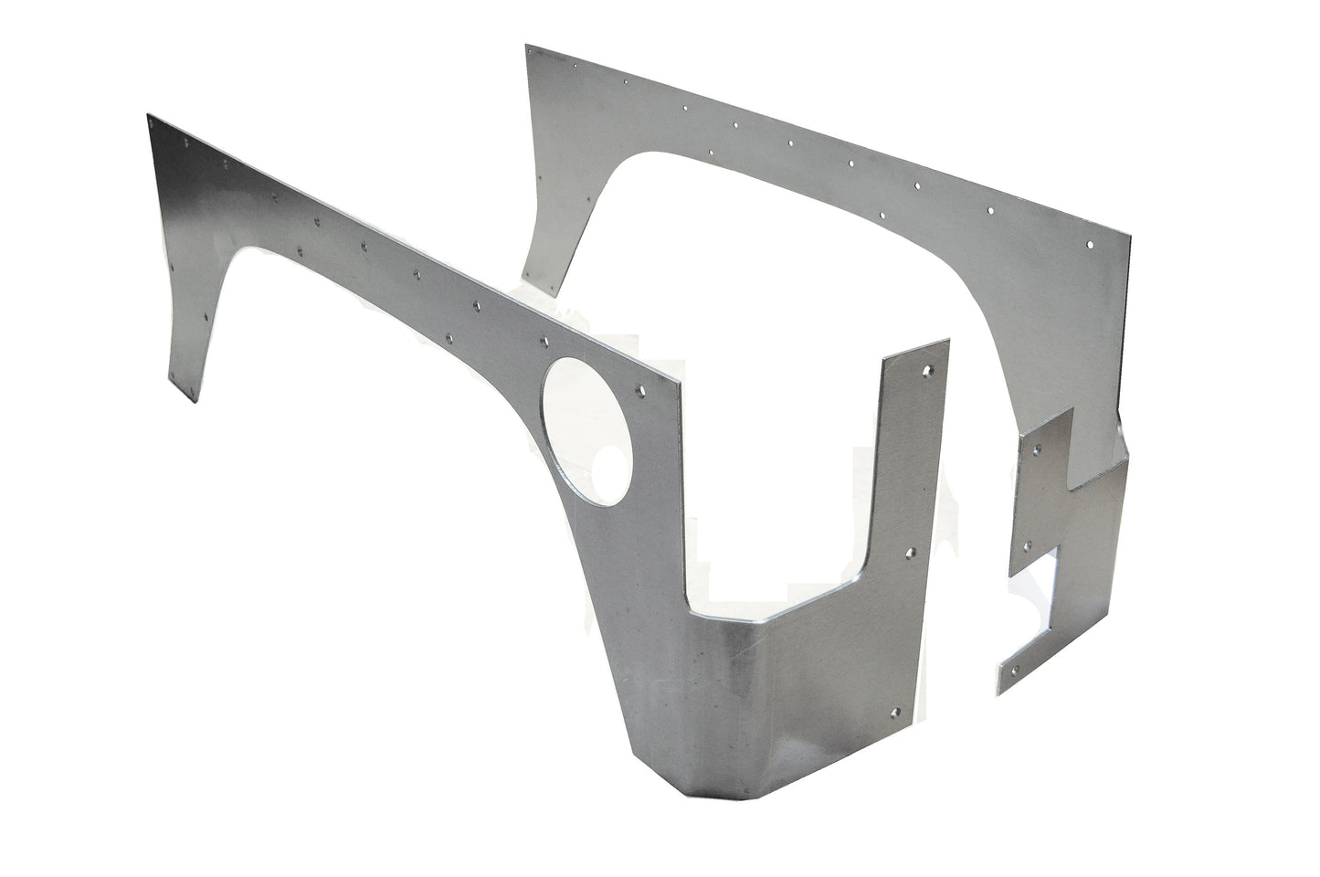 Jeep JK Rear Rockskin Corners 07-18 Wrangler JK 2 Door Raw Steel OE Tail Lights EVO Manufacturing
