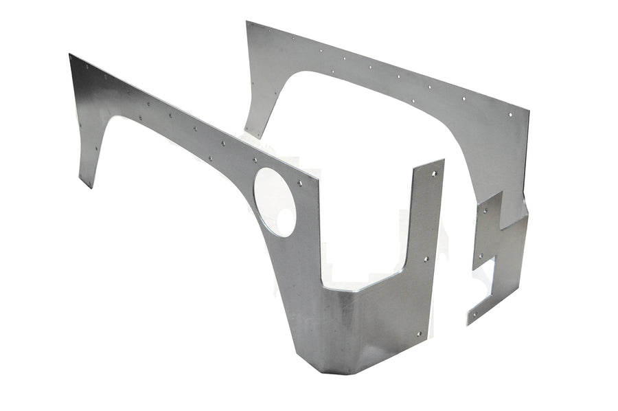 Jeep JK Rear Rockskin Corners 07-18 Wrangler JK 2 Door Raw Steel OE Tail Lights EVO Manufacturing