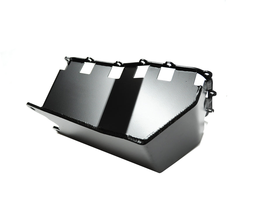 Jeep JK 3.8L Oil Pan Skid 07-11 Wrangler JK Black Powdercoat EVO Manufacturing