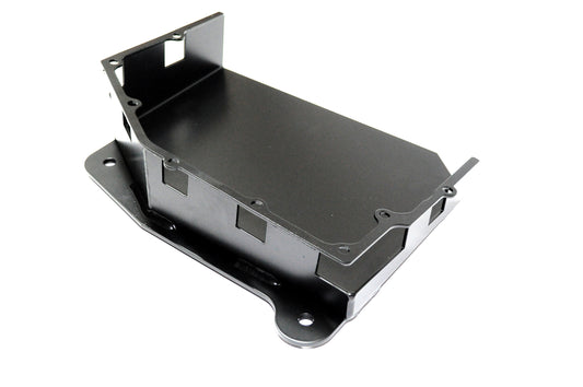 Jeep JK 3.8L Transmission Skid Plate 07-11 Wrangler JK Auto Black Powdercoat EVO Manufacturing
