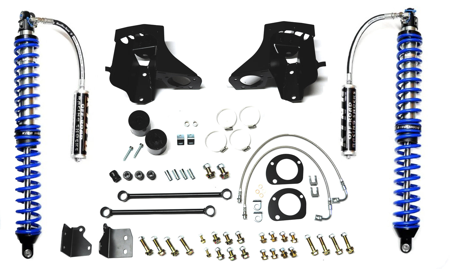 Jeep JK Coilover Ki Front Bolt On with C/Os 07-18 Wrangler JK Black EVO Mfg