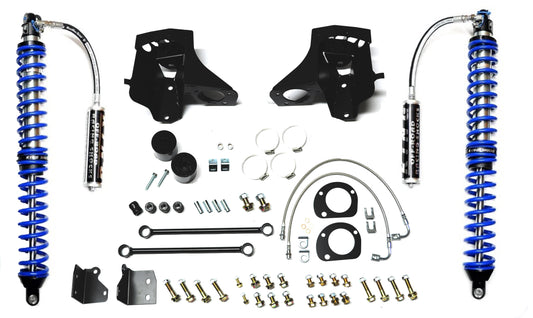 Jeep JK Coilover Ki Front Bolt On with C/Os 07-18 Wrangler JK Black With Compression Adjusters EVO Mfg
