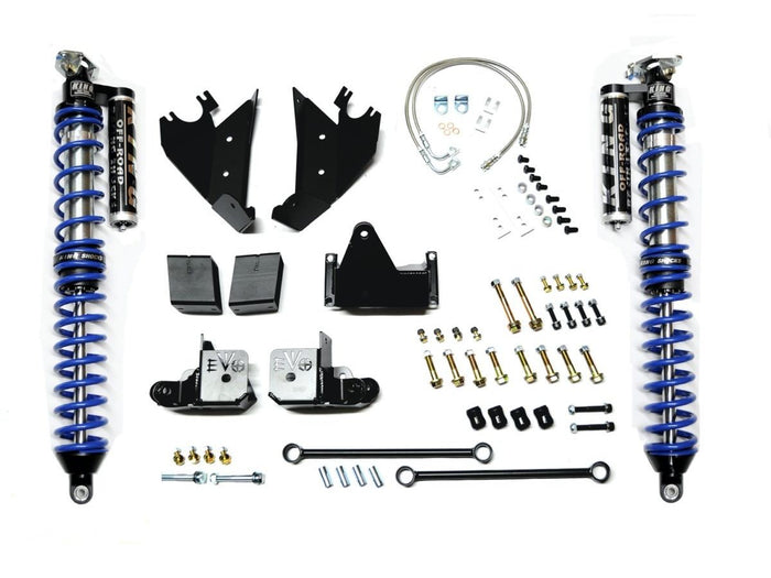 Jeep JK Coilover Kit Rear Bolt On with C/Os 07-18 Wrangler JK Black with Compression Adjusters Aftermarket Rear Axle EVO Mfg