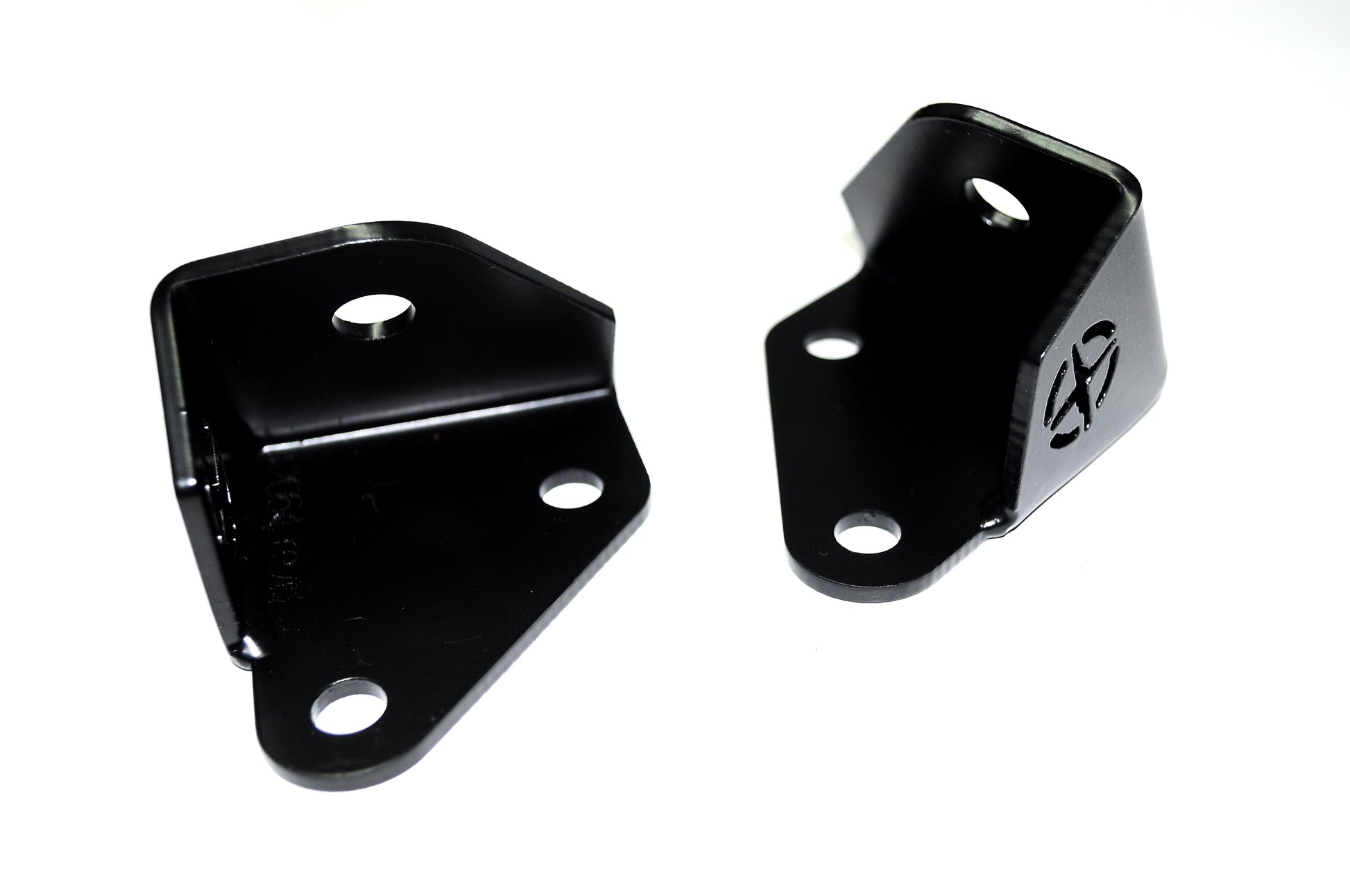Jeep JK A Pillar Light Mount 07-18 Wrangler JK Black Powdercoat Pair EVO Manufacturing