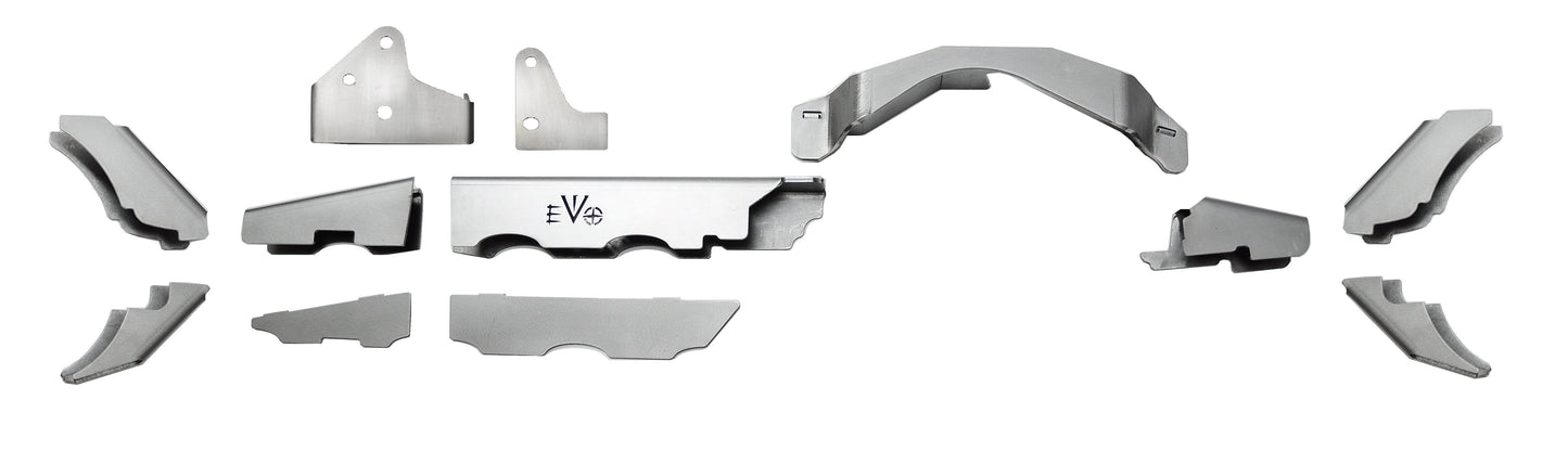 Jeep JK Front Axle Truss Dana 30 07-18 Wrangler JK w/ C2 Gussets ProTek EVO Manufacturing