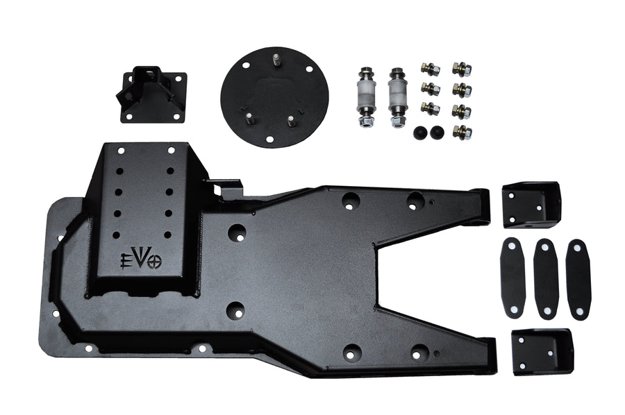 Jeep JK Pro Series Hinged Gate Carrier 07-18 Wrangler JK Black EVO Manufacturing