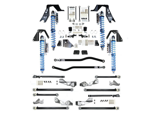 Jeep JLU High Clearance Pro Long Arm NV2514 with Compression Adjusters Plus Black EVO Mfg