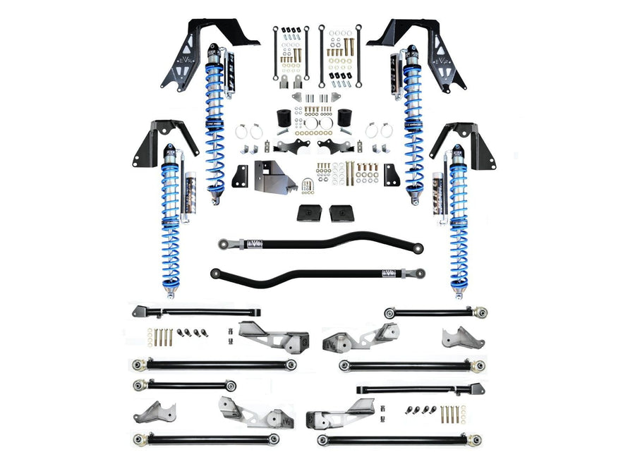 Jeep JLU High Clearance Pro Long Arm NV2514 with Compression Adjusters Plus Black EVO Mfg