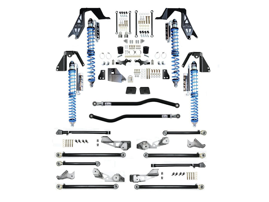 JLU Diesel High Clearance PRO Long Arm NV2514 w/ Compression Adjusters Plus Black EVO Manufacturing