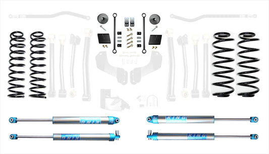 18-Present Jeep Wrangler JL 2.5 Inch Enforcer 4XE Lift Stage 1 with EVO SPEC King 2.0 Shocks EVO Manufacturing