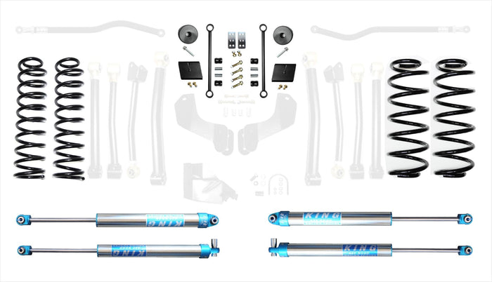 18-Present Jeep Wrangler JL 2.5 Inch Enforcer 4XE Lift Stage 1 with EVO SPEC King 2.0 Shocks EVO Manufacturing