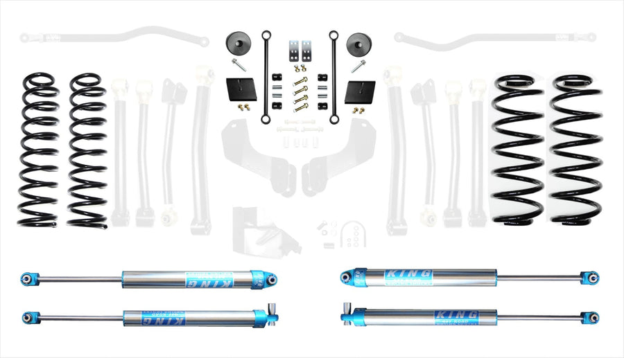 18-Present Jeep Wrangler JL 2.5 Inch Enforcer 4XE Lift Stage 1 with EVO SPEC King 2.0 Shocks EVO Manufacturing