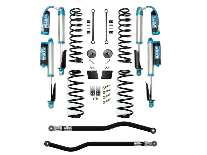 18-Present Jeep Wrangler JL 2.5 Inch Enforcer 4XE Lift Stage 1 Plus with EVO SPEC King 2.5 Shocks EVO Manufacturing