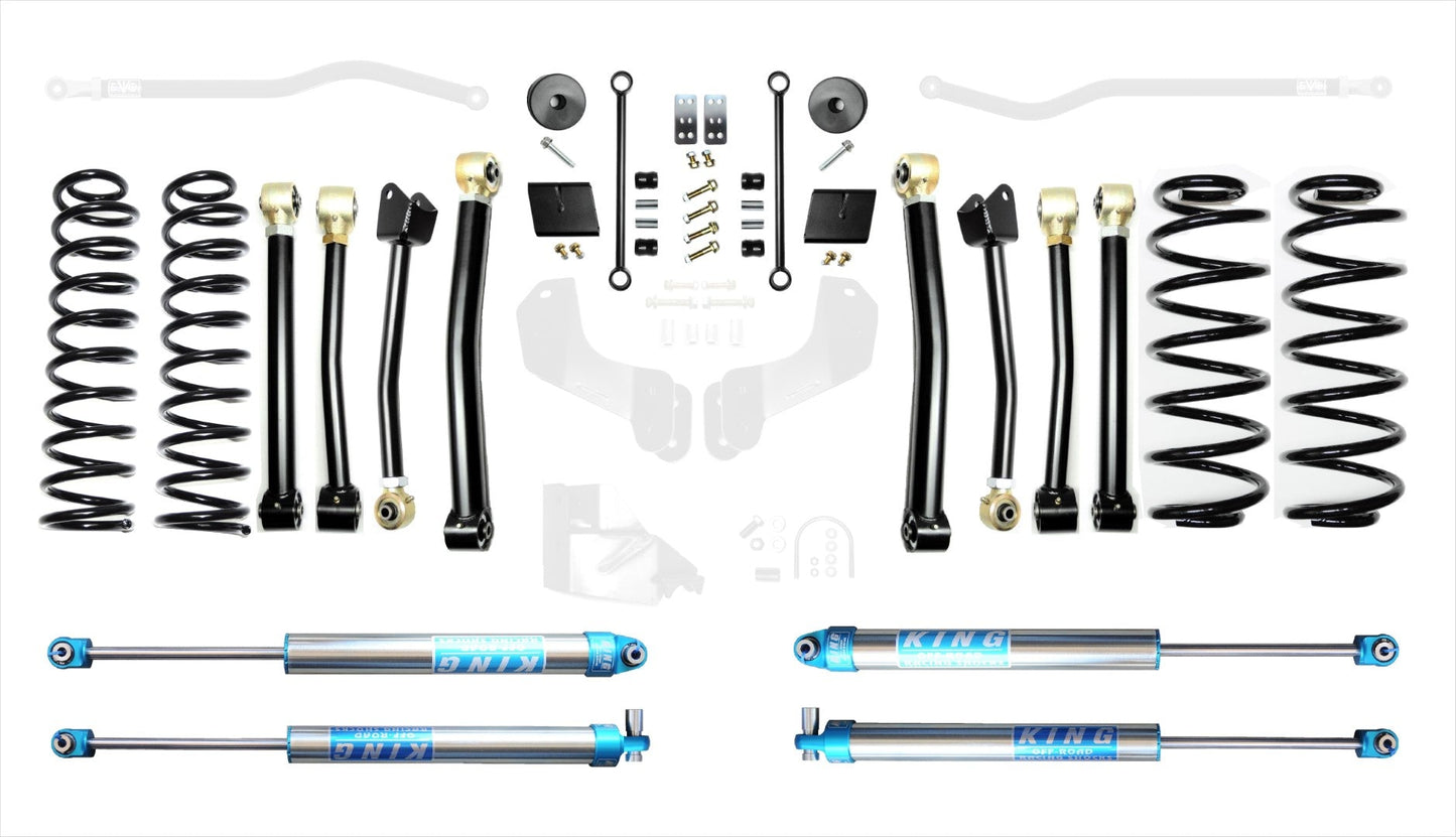 18-Present Jeep Wrangler JL 2.5 Inch Enforcer 4XE Lift Stage 4 with EVO SPEC King 2.0 Shocks EVO Manufacturing