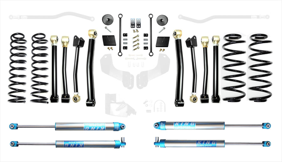 18-Present Jeep Wrangler JL 2.5 Inch Enforcer 4XE Lift Stage 4 with EVO SPEC King 2.0 Shocks EVO Manufacturing