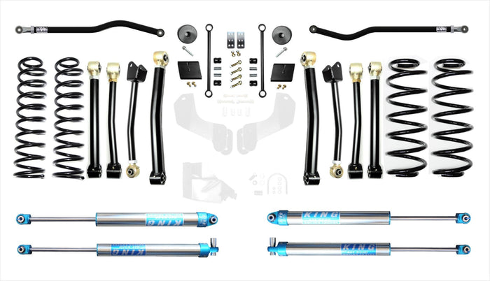 18-Present Jeep Wrangler JL 2.5 Inch Enforcer 4XE Lift Stage 4 Plus with EVO SPEC King 2.0 Shocks EVO Manufacturing