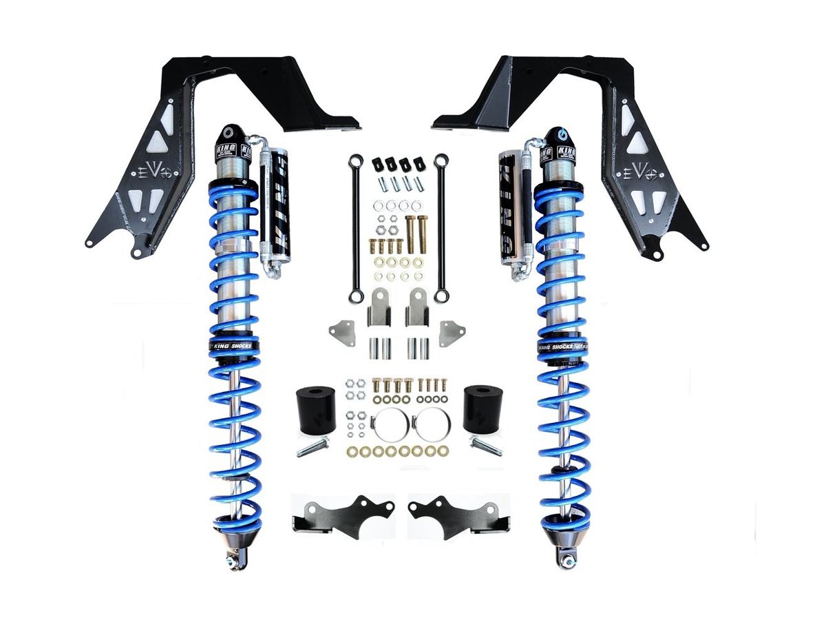 Jeep JL NV2514 Front Bolt-On Coilover Kit 18-Present Wrangler JL Black EVO Manufacturing
