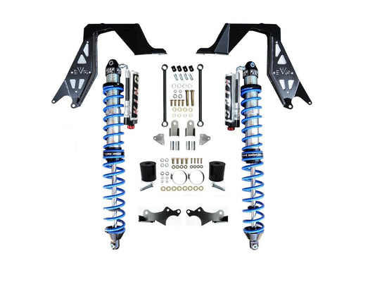 Jeep JL NV2514 Front Bolt-on Coilover Kit 18-Pres Wrangler JL 2/4 Door w/ Comp Adjuster Black EVO Manufacturing