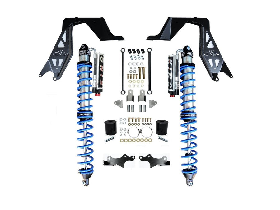 Jeep JL NV2514 Front Bolt-on Coilover Kit 18-Pres Wrangler JL 2/4 Door w/ Comp Adjuster Black EVO Manufacturing